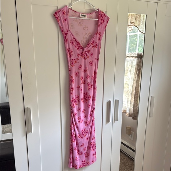 Rouje Dresses & Skirts - Rouge Laly Pink Floral Midi Dress